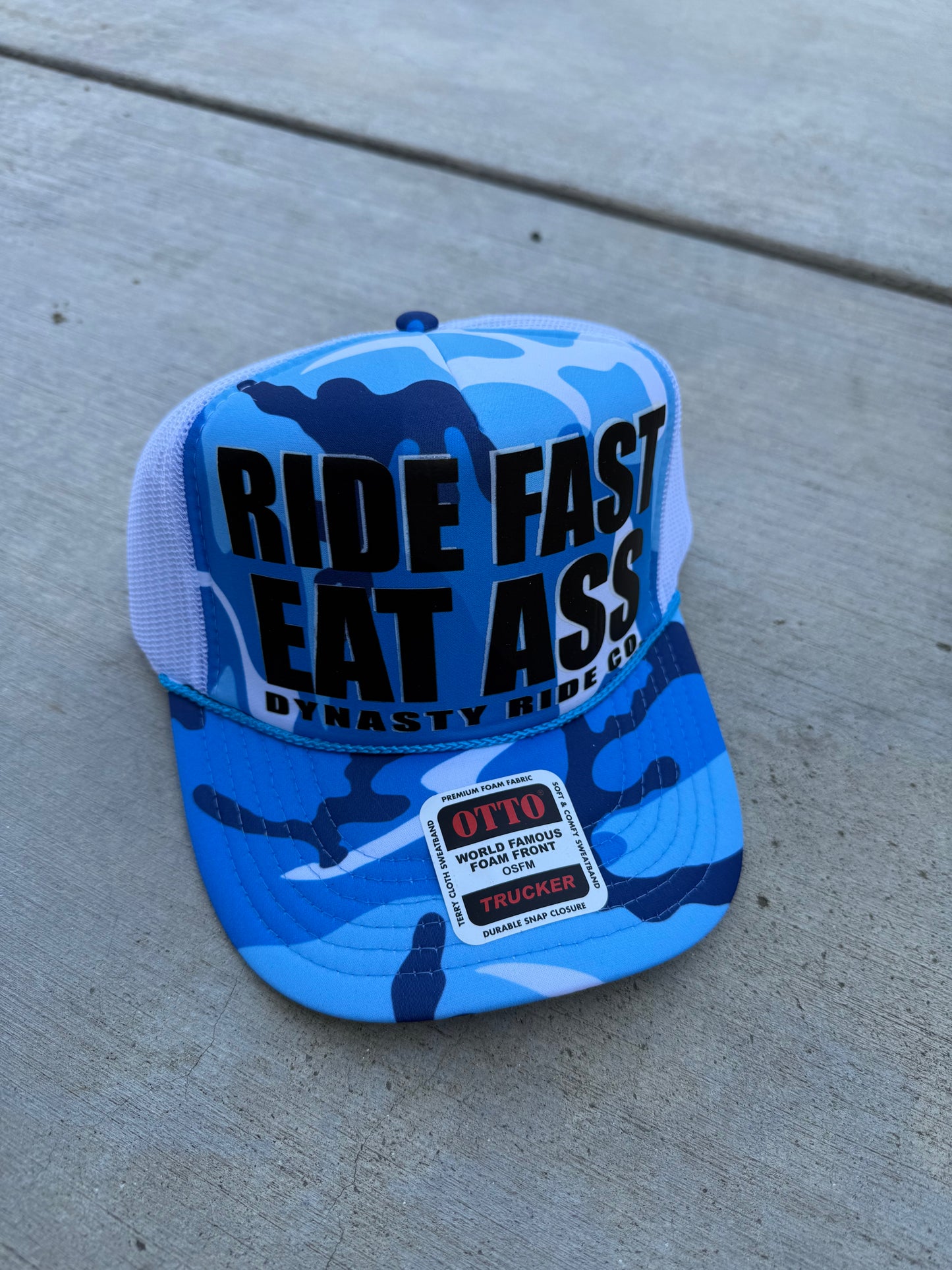 “EAT A$$ Blue Camo” Hat