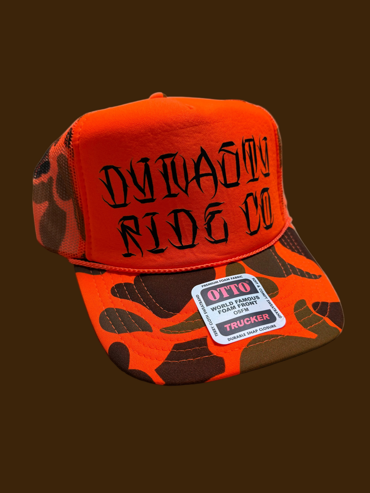 “DYNASTY” Orange Camo Hat