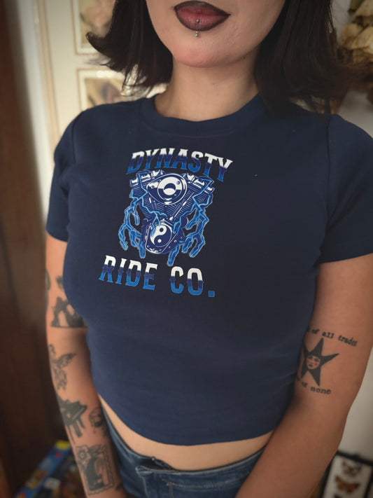Women's "Dyna Engine" Cropped Tee
