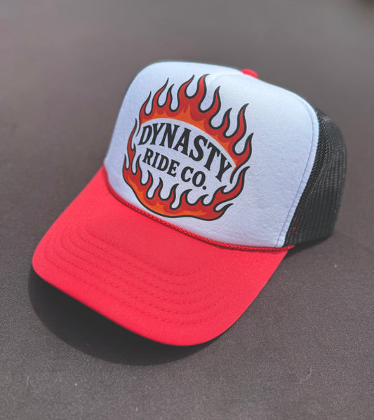 "Flame On" Red/Black Hat